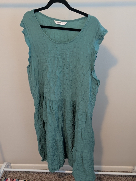 Sonoma Dresses & Skirts - Sonoma Crinkled Teal Sleeveless Midi Dress - Ren Faire - Fairy